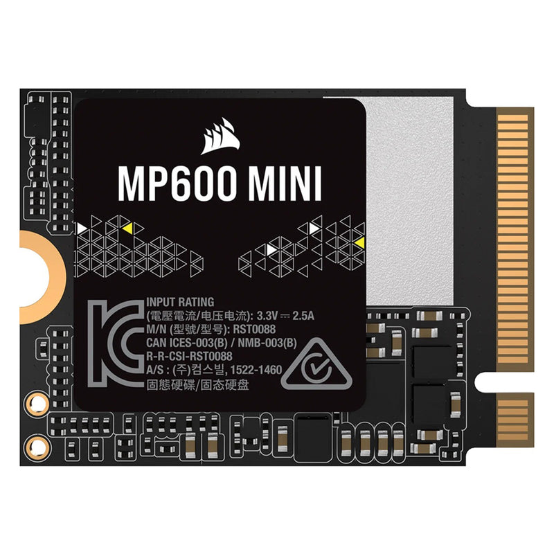 Corsair MP600 Mini 2TB PCIe Gen4 x4 NVMe M.2 2230 SSD (CSSD-F2000GBMP600MNR2)