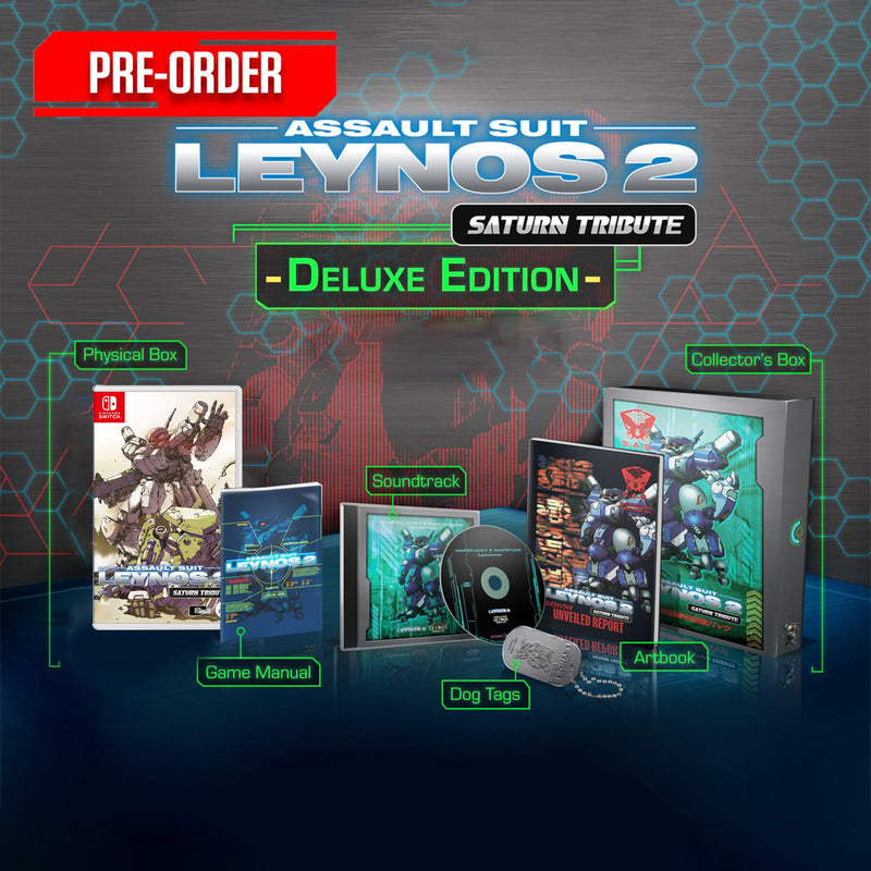 Nintendo Switch Assault Suit Leynos 2 Saturn Deluxe Edition Pre-Order Downpayment
