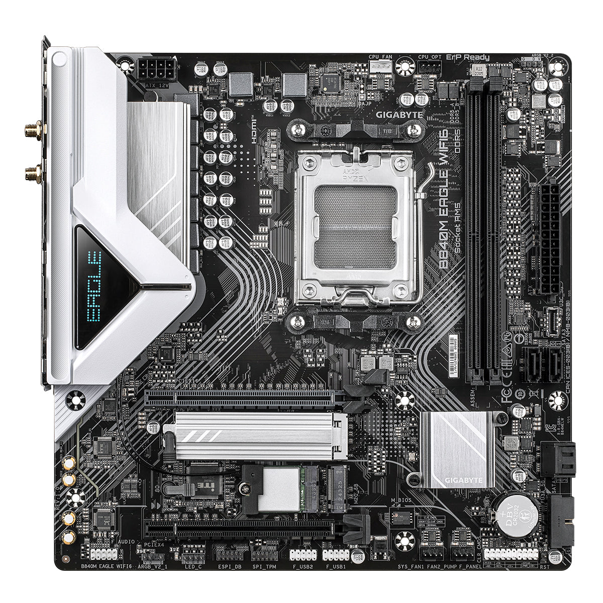 Gigabyte B840M Eagle WiFi6 DDR5 AMD Gaming Motherboard
