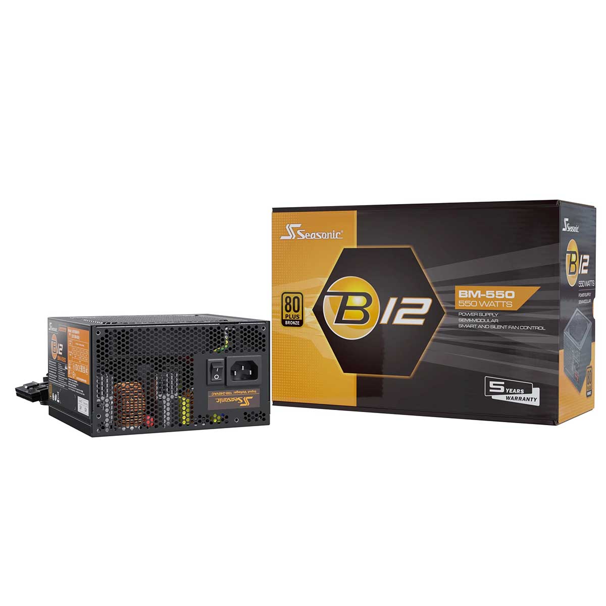 Seasonic B12 BM-550 550W 80+ Bronze Semi-Modular Power Supply