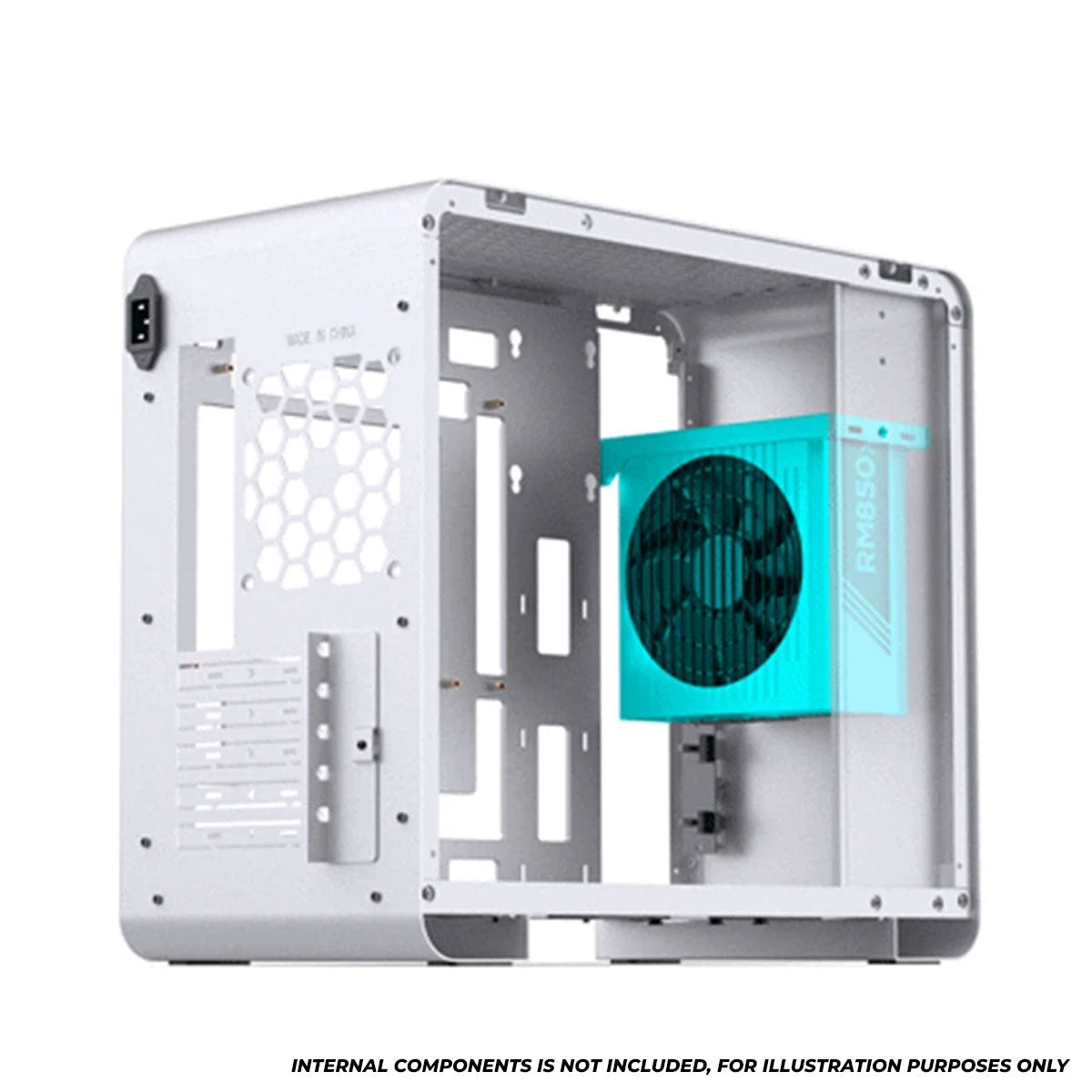 Jonsbo U4 Mini M-ATX Computer Case (Black, White)