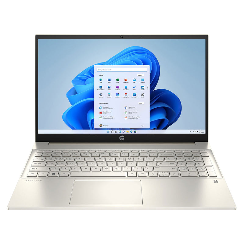 HP Pavilion 15-EG3126TU Laptop (Warm Gold) | 15.6" FHD (1920x1080) | i5-1335U | 16GB RAM | 512GB SSD | Intel Iris Xe | Windows 11 Home | MS Office Home & Student 2021 | HP Prelude Topload Bag