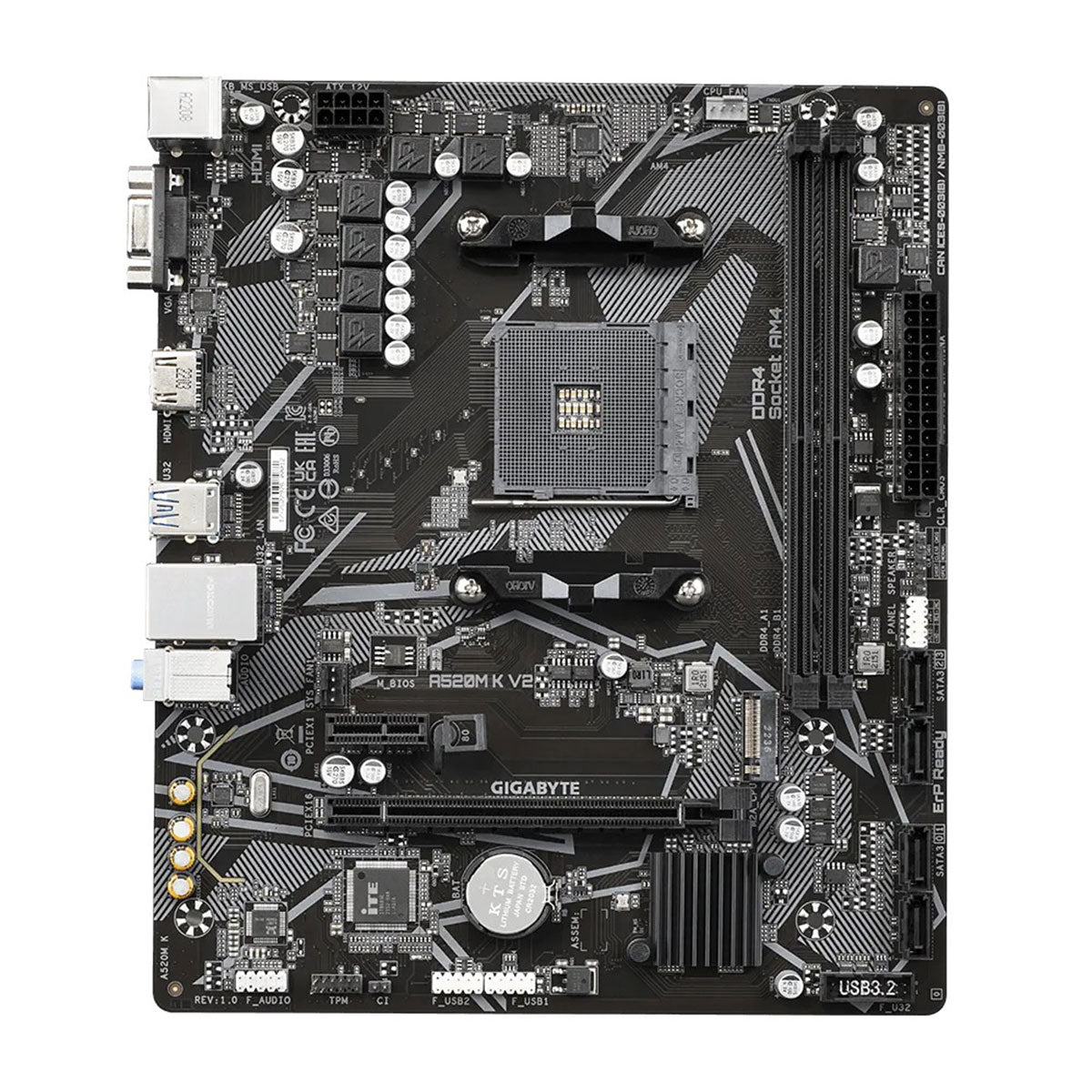 Gigabyte AMD A520M K V2 AM4 Ultra Durable Motherboard