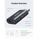 Ugreen Bluetooth Audio Transceiver with Mic (Black) (CM523/60300)