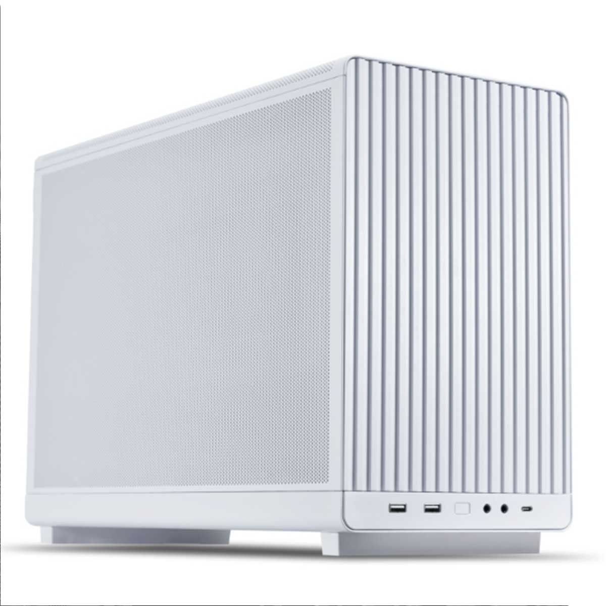 Lian Li A3-mATX-WDG Wooden Panel/Side Glass 26.3L Micro Form Factor PC Case (Black, White)