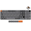 Keychron K17 Max QMK White Backlight Wireless Custom Mechanical Keyboard (Low Profile Gateron Mechanical Brown Switch) (K17M-A3)