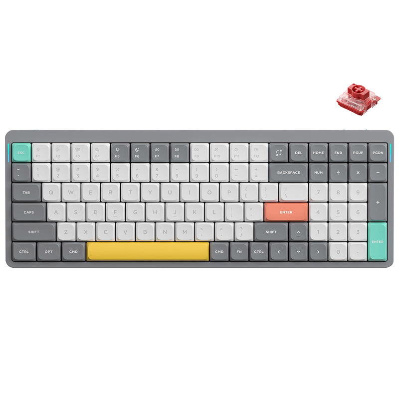 NuPhy Air96 V2 QMK/VIA RGB Hot-Swappable 100-Key Wireless Mechanical Keyboard (Cowberry Switch)
