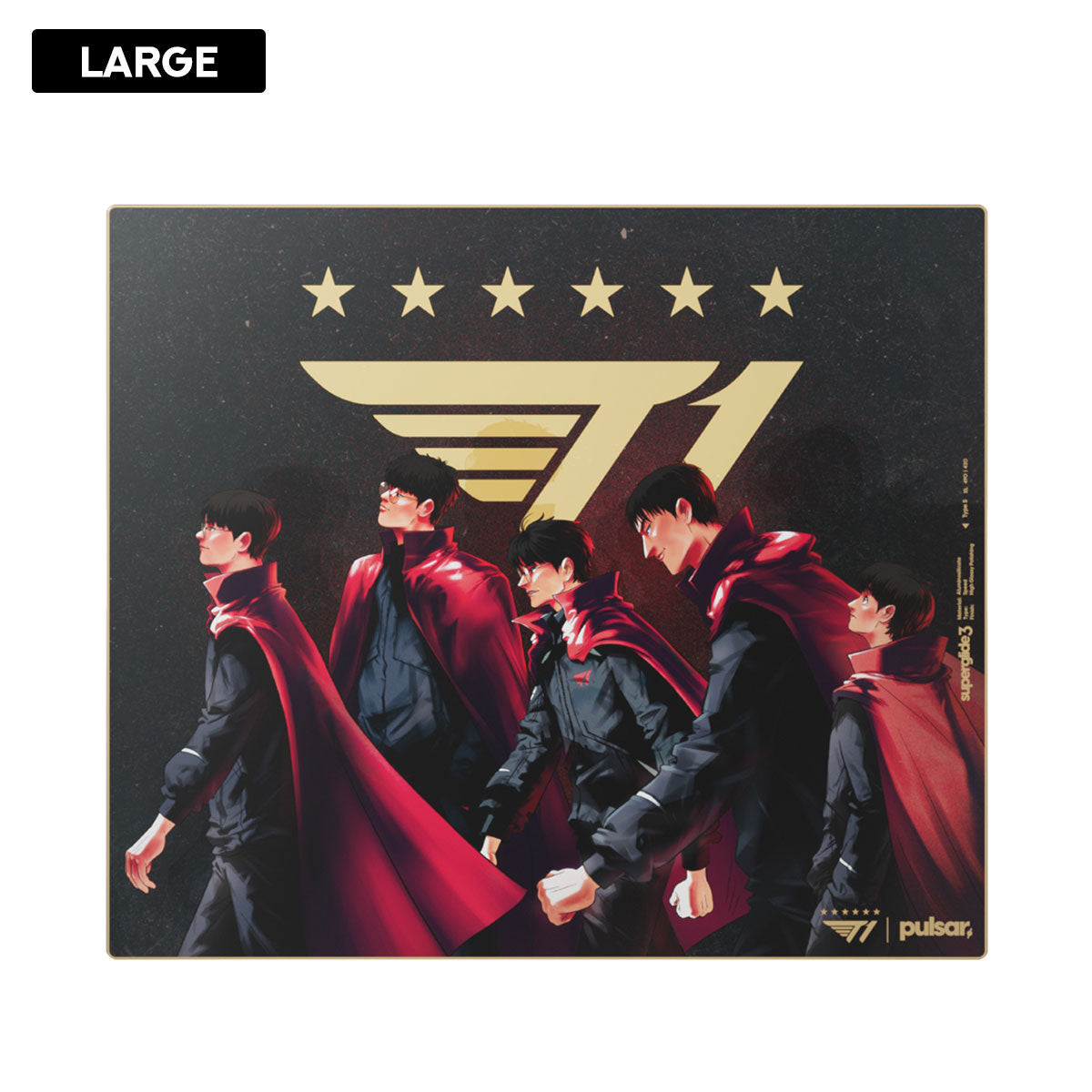 Pulsar Superglide3 Glass Mouse Pad T1 Edition Gold Dynasty
