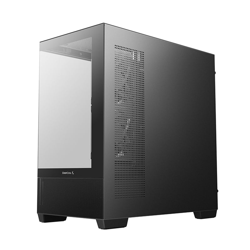 DeepCool CG380 3F Panoramic Dual Tempered Glass MATX Case (Black, White)