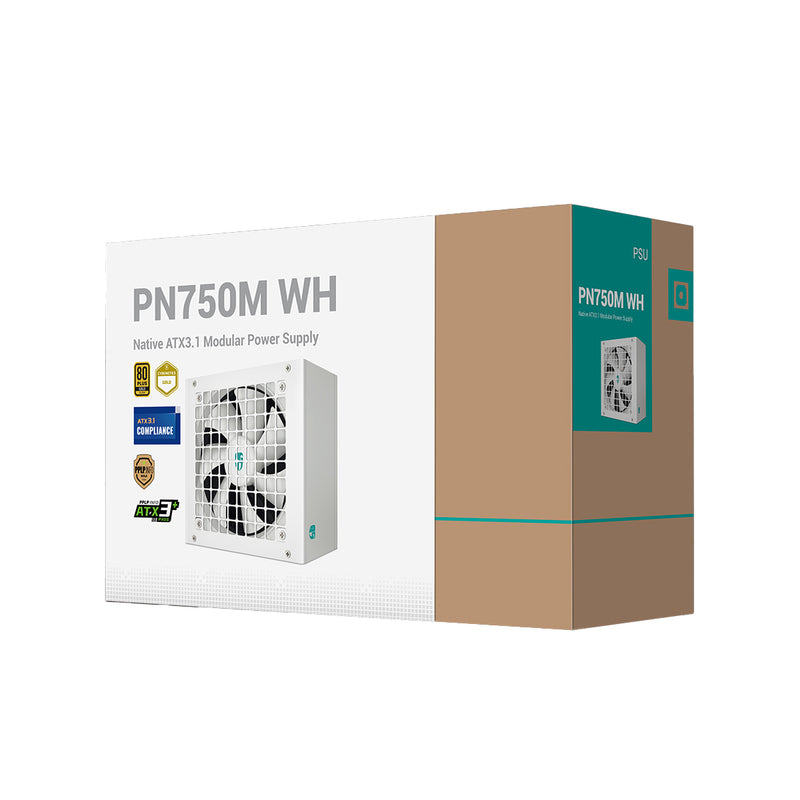 DeepCool GamerStorm PN750M WH 750W 80+ Gold Native ATX3.1 Power Supply