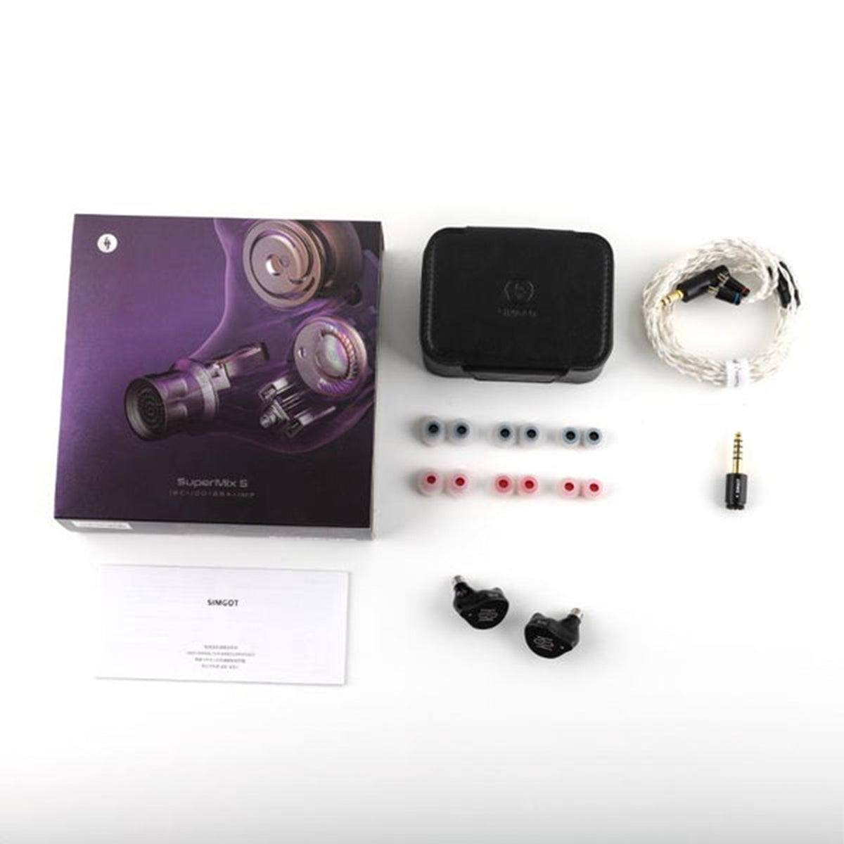 SIMGOT SuperMix 5 1BC + 1DD + 2BA + 1MP Hybrid In-Ear Monitor