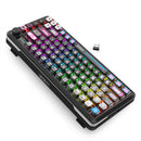 Redragon K708MC RGB Flekact Pro 82 Keys 75% Gasket Mounted Wireless Mechanical Keyboard with Customizable Smart LCD Screen (Special Keycaps Ed.)