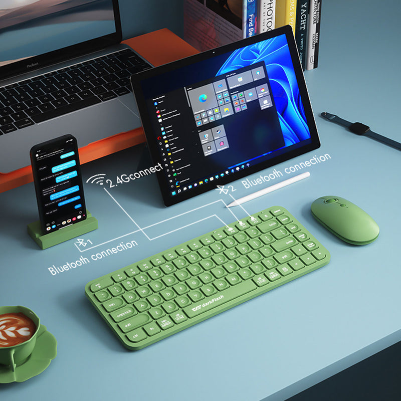 Darkflash V200 Wireless Bluetooth Keyboard (Green)