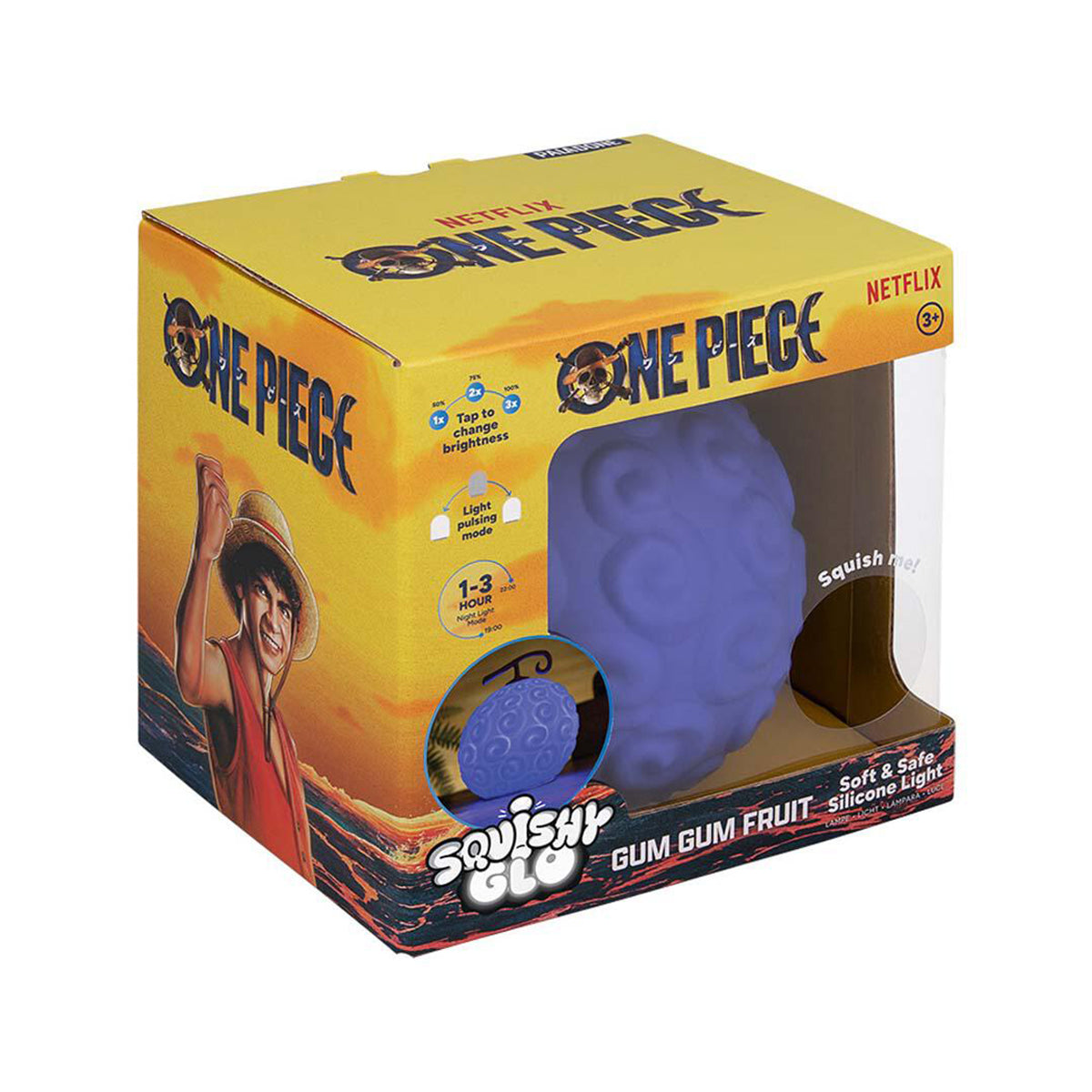 Paladone One Piece Gum Gum Fruit SquishyGlo Silicone Light (PP14339OPNF)