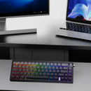 Ajazz AK650 RGB Wired 66-Key Gasket-Mounted Hot-Swappable Mechanical Keyboard (Gradient Black/Grey) (Day Dream Switch)