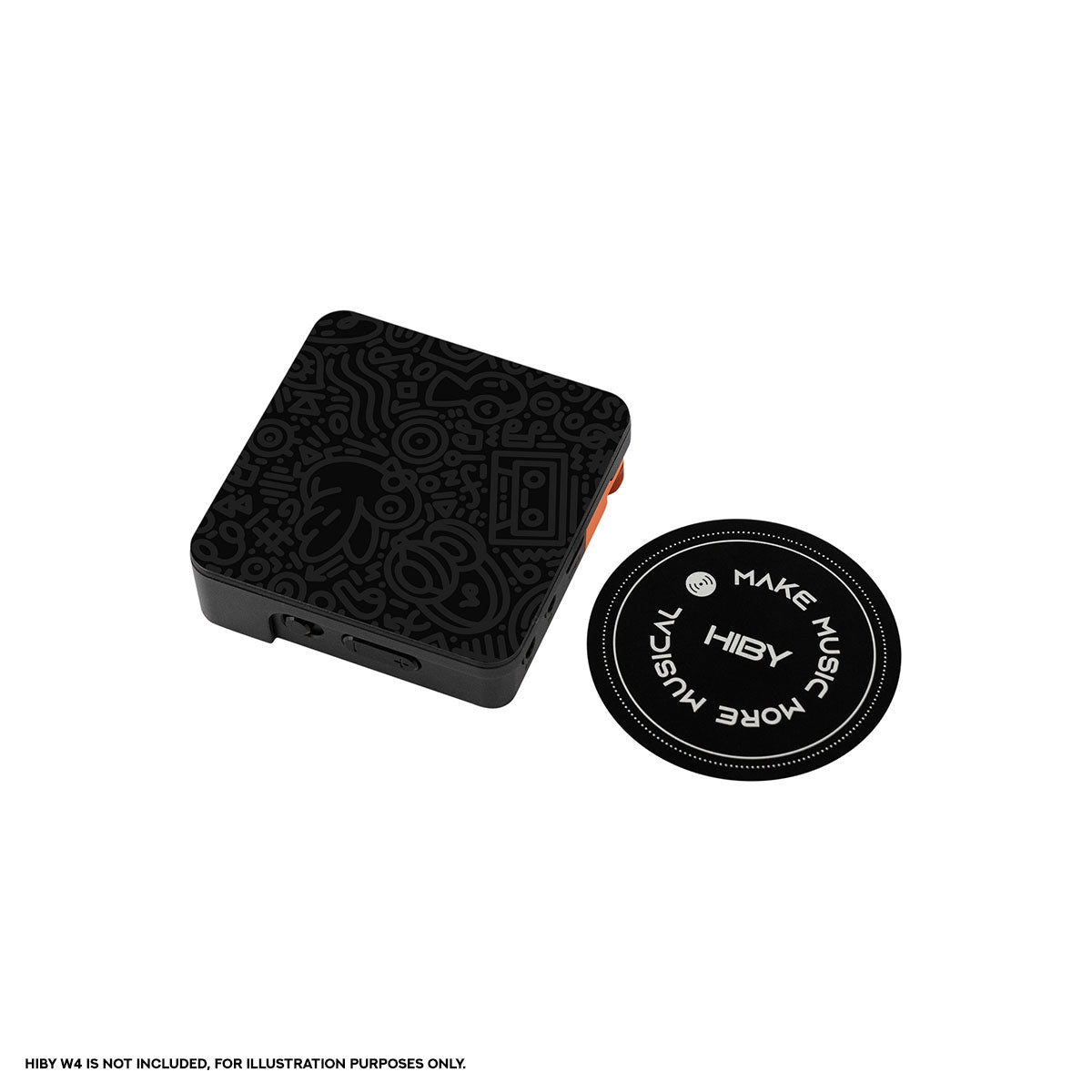 HiBy W4 MagSafe Magnetic Backplate (Black)