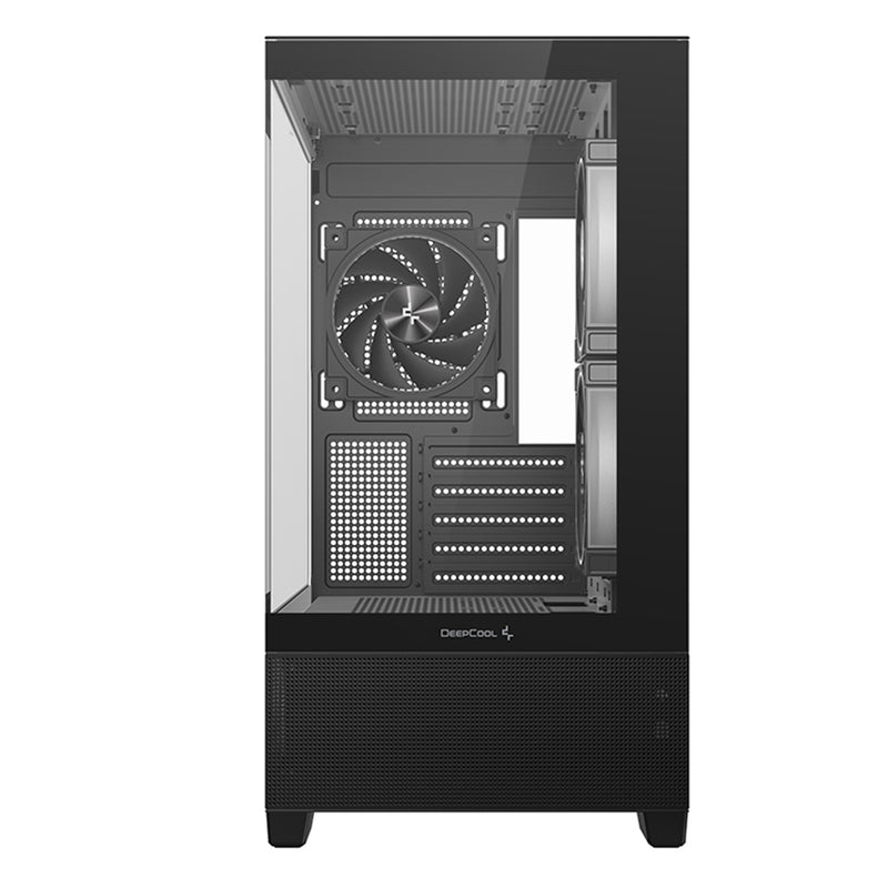 DeepCool CG380 3F Panoramic Dual Tempered Glass MATX Case (Black, White)