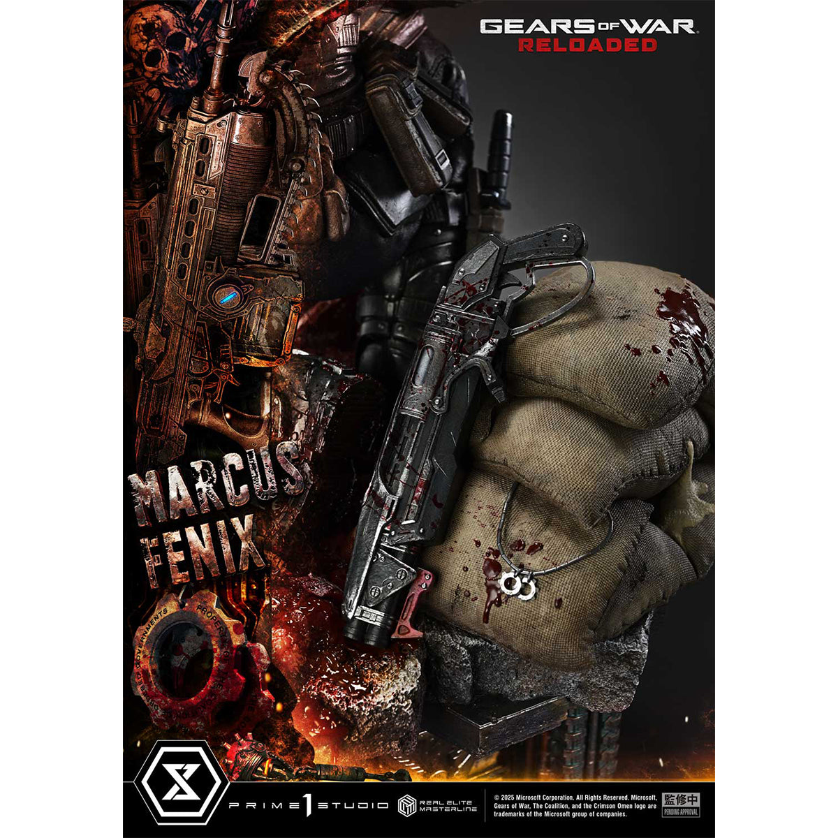 Real Elite Masterline Gears of War: Reloaded Marcus Fenix | DataBlitz