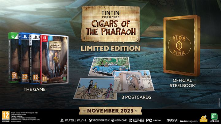 PS4 Tintin Reporter Cigars Of The Pharaoh Limited Edition Reg.2 (ENG/EU)