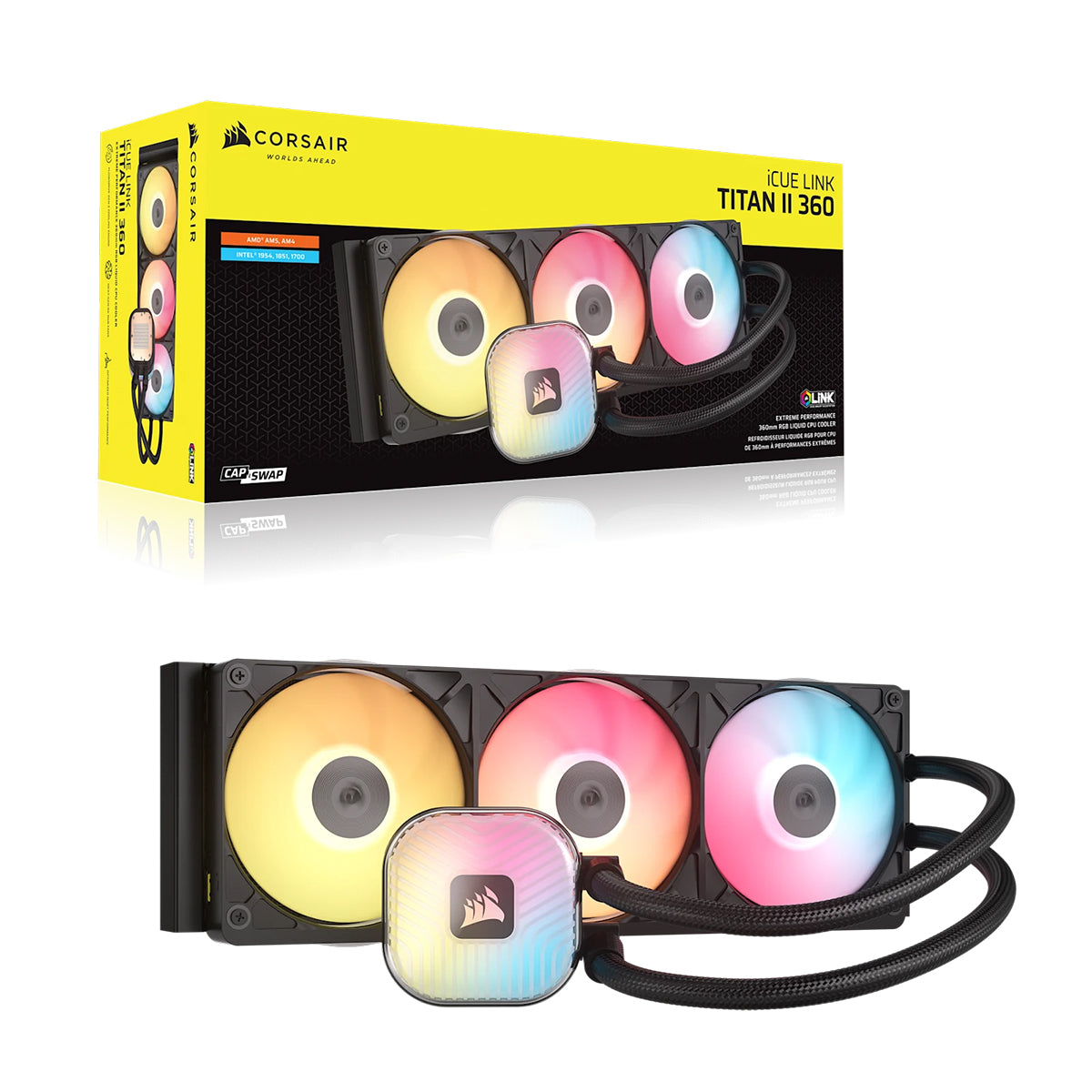 Corsair iCUE LINK TITAN II 360 RX RGB AIO Liquid CPU Cooler