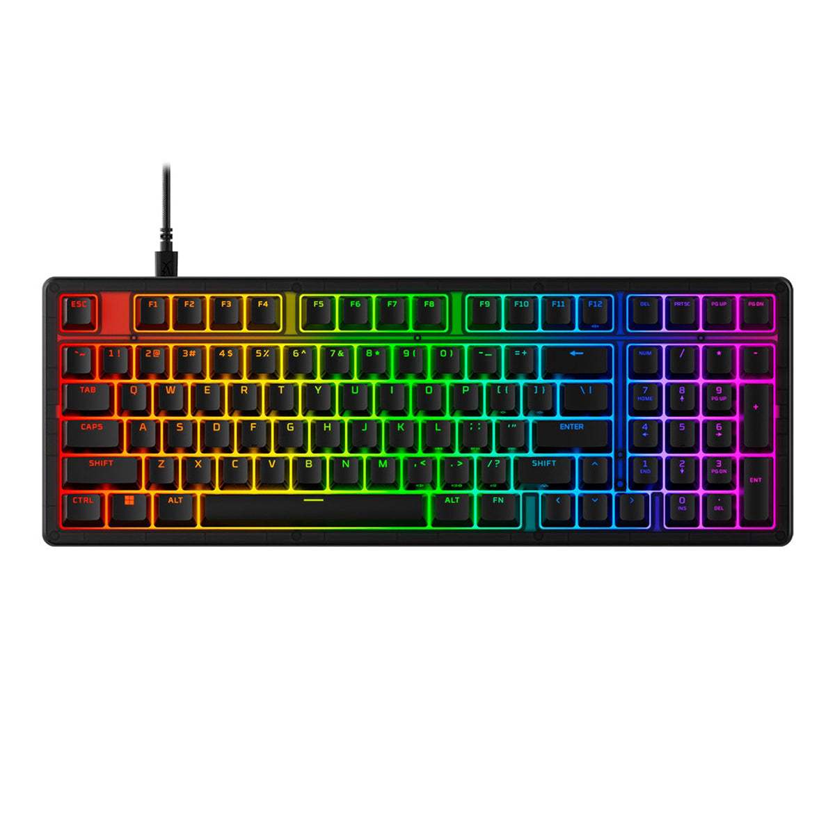 HyperX Origins 2 1800 RGB Swappable Housing Wired Mechanical Gaming Keyboard (Black)