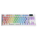 Ajazz MK87 Pro RGB Tri-Mode Mechanical Keyboard (Original Side Engraved White Frosted Transparent)