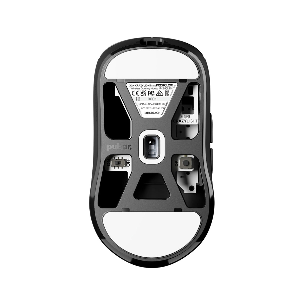 Pulsar X2H CrazyLight 8K Polling Rate eSports Gaming Mouse Size 2 