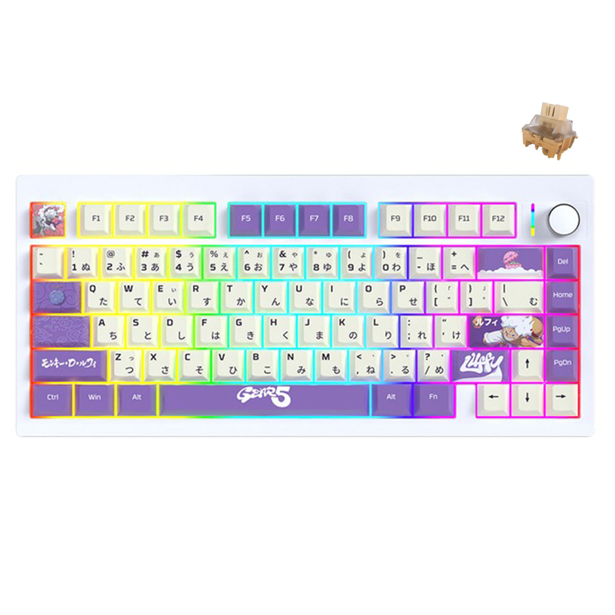 Fantech x One Piece MK921 Maxfit8 Tri-Mode Hot-Swappable Wireless Mechanical Keyboard