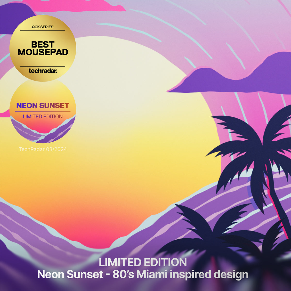Steelseries QCK Cloth Mousepad (Neon Sunset)