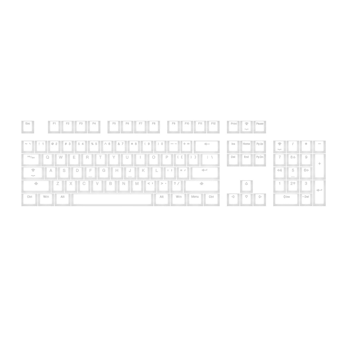 Taihao Double Shot ABS-Cubic Profile Keycaps Set For Cherry MX Switch (149-Keys)