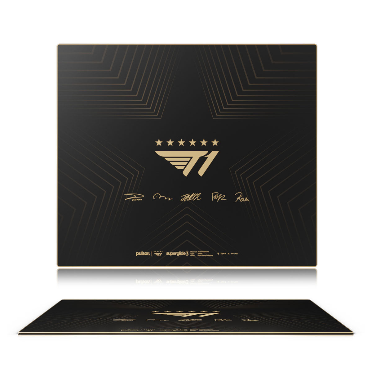 Pulsar Superglide3 Glass Mouse Pad T1 Edition Golden Ascent