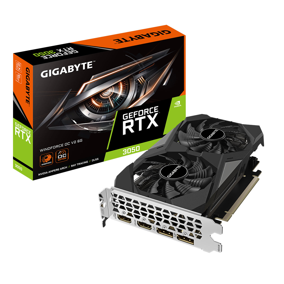 Gigabyte GeForce RTX 3050 Windforce V2 6GB GDDR6 Graphics Card