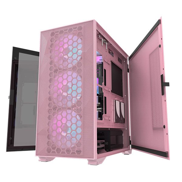 Darkflash DLX21 Mesh EATX PC Case (Pink)