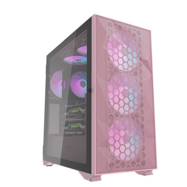 Darkflash DLX21 Mesh EATX PC Case (Pink)