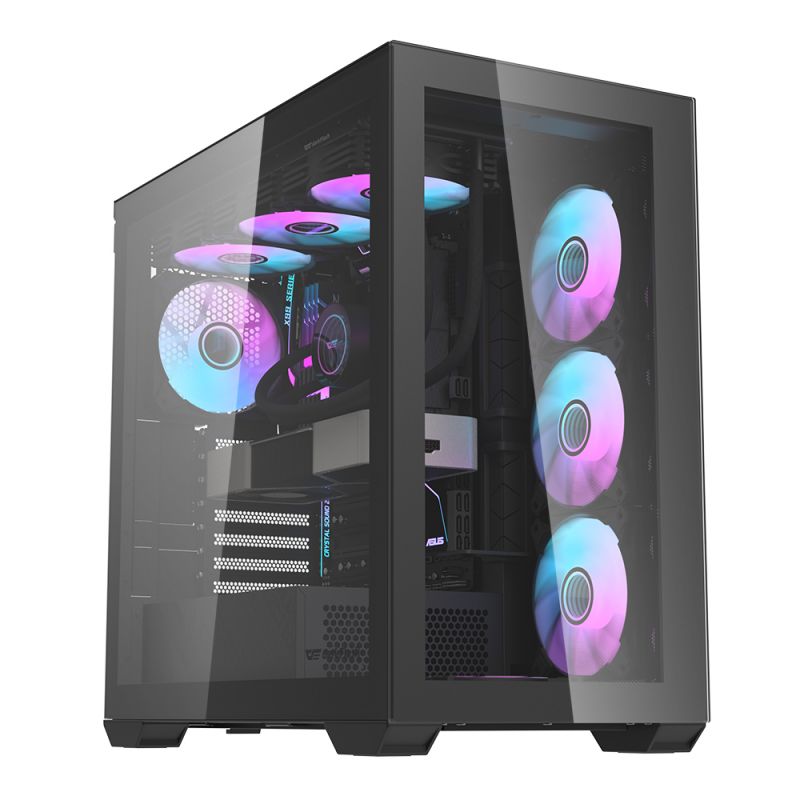 Darkflash DLX4000 Glass E-ATX PC Case (Black)