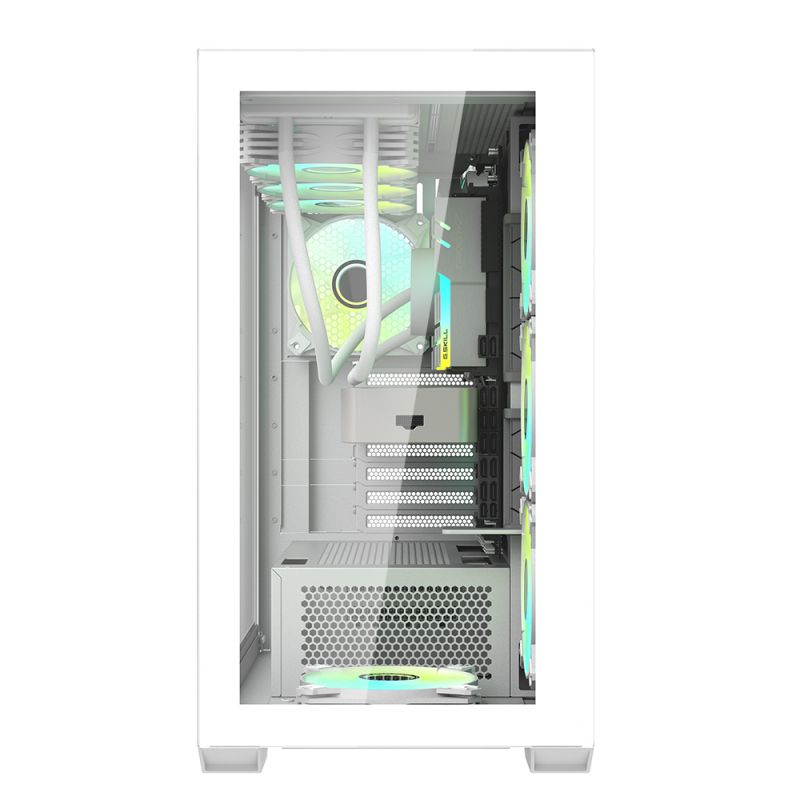 Darkflash DLX4000 Glass E-ATX PC Case (White)