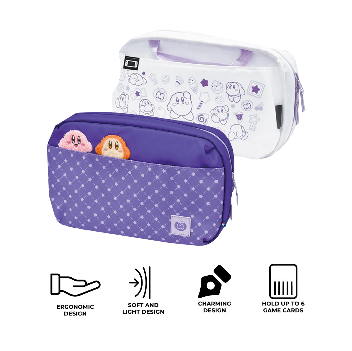 Hori Reversible Travel Pouch for Nintendo Switch 2 (Kirby & Waddle Dee) (NSX-028A)