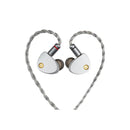 Moondrop ARIA 2 in-Ear Headphone with 0.78 2 Pin Cable Replaceable Plugs 3.5/4.4mm Earphone (Red, Silver)