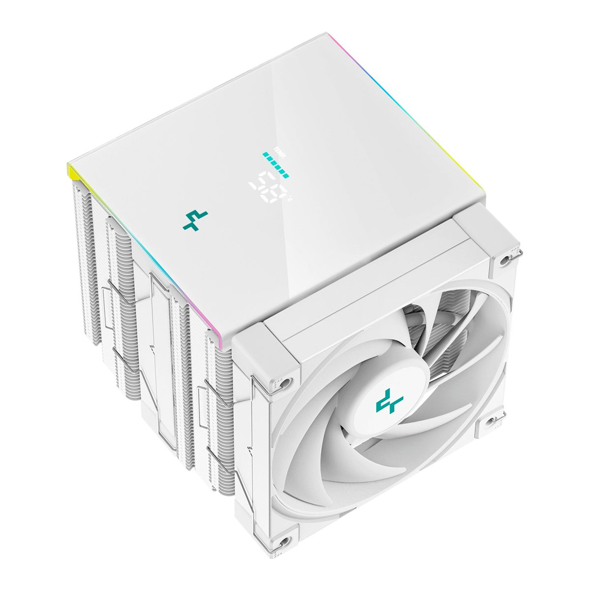 Deepcool AK620 Digital WH Performance CPU Cooler With a Status Display (White) (R-AK620-WHADMN-G)