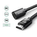 Ugreen HDMI 8K Male to Female Extension Cable - 1m (Black) (HD151/40447)