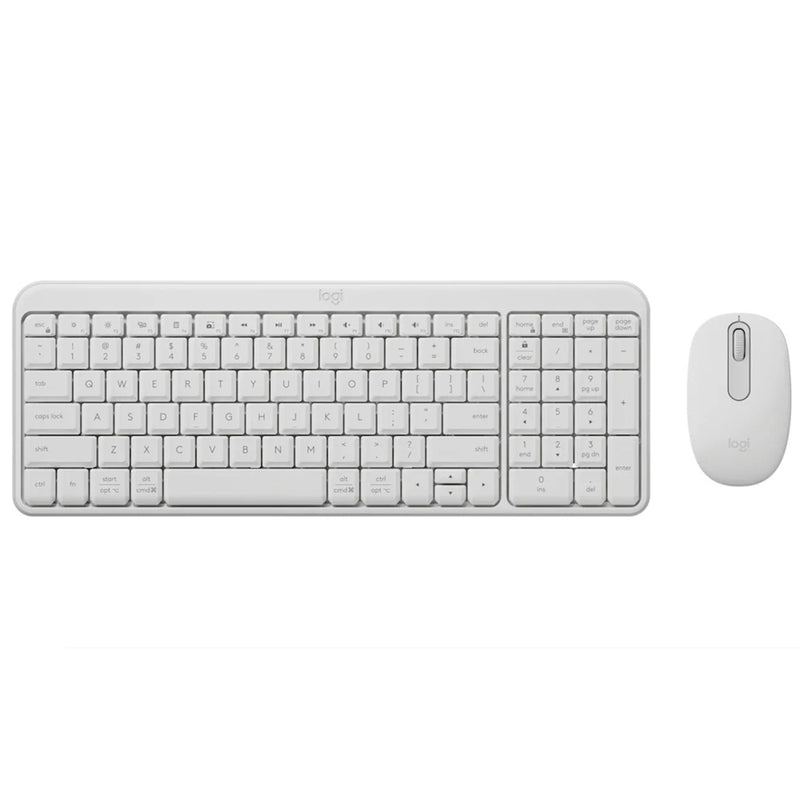 Logitech MK250 Compact Wireless Mouse and Keyboard (Off-White) (920-013560)