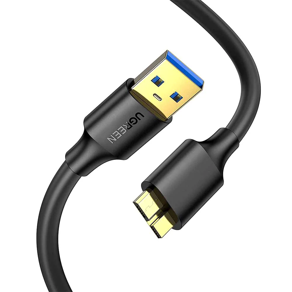 UGreen USB 3.0 A Male To Micro USB 3.0 Male Cable - 0.5m (Black) (US130/10840)
