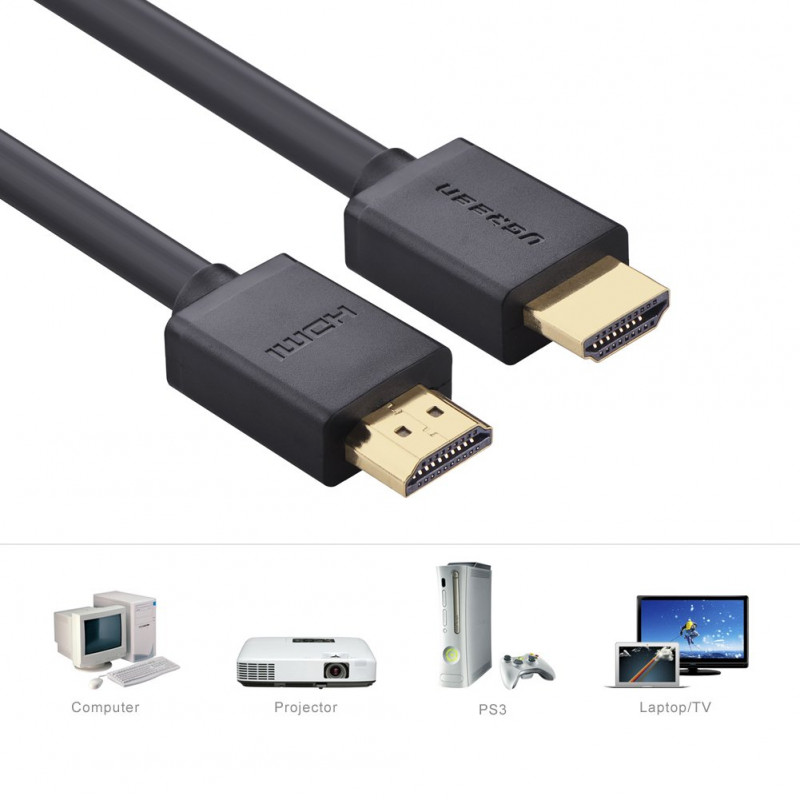 UGreen HDMI Male To Male Cable - 1.5m (Black) (HD104/60820)