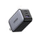 UGreen 3-Port (USB-A + 2 USB-C) 65W Gan Tech Fast Charger (Black) (CD244/10334)