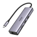 Ugreen USB-C to 2xUSB 3.0 + HDMI + RJ45 + SD&TF + PD Converter (7-in-1) Multifunction Adapter (CM512/60515)