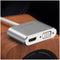 UGreen Mini DP Male TO VGA Female + HDMI Female Converter (Silver) (MD115/20421)