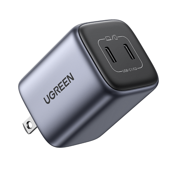 UGreen Nexode 45w Dual USB-C PD3.0 GAN Fast Charger (Space Grey) (CD294/90572) | DataBlitz