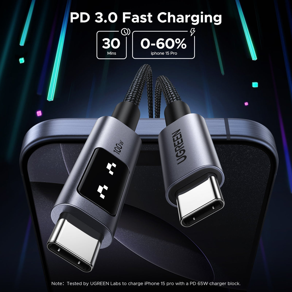 Ugreen Uno USB-C To USB-C PD 100W Fast Charging Cable