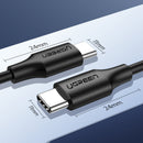 UGreen USB 2.0 Type C To Type C Cable - 1.5m (Black) (US286/50998)