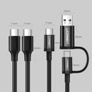 UGreen Type C 2.0 Male To Type C 2.0 Male 5A Data Cable - 1m (Black) (US316/70427)